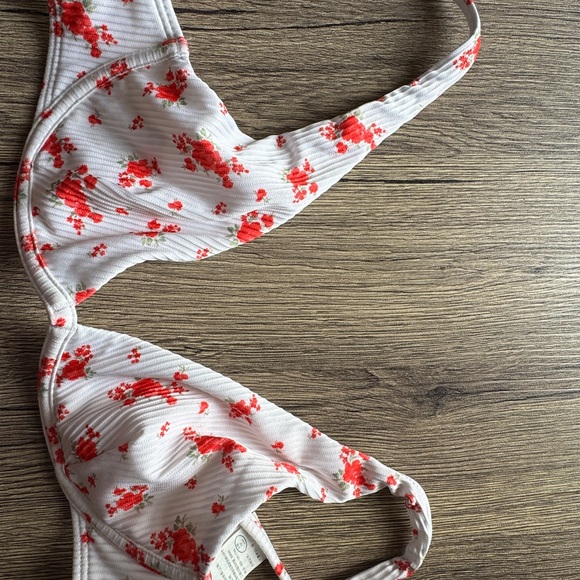 Hollister Other - Hollister White and Red Bikini Top